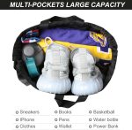 ATRIPACK Tactical Drawstring Backpack, Water-Resistant Swim Bag String Bag Sandproof Beach Backbag American Flag Cinch Sack Bookbag for Men Women Boys Girls Basketball,Swim, Gym, Sports (Black) - Image 3